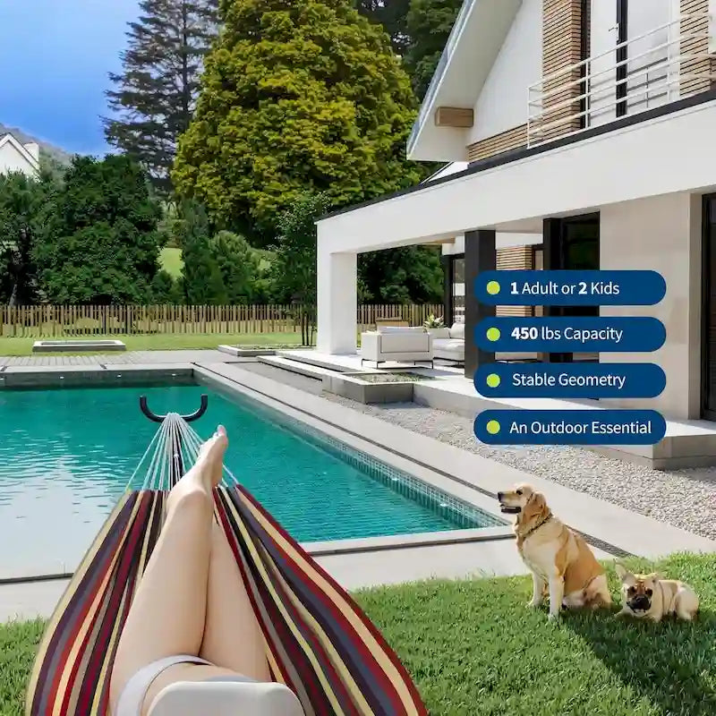 2-Person Hammock with Heavy-Duty Steel Stand