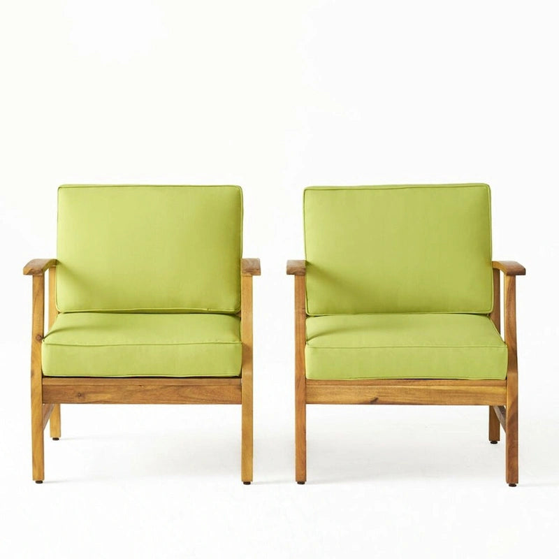 outdoor CLUB CHAIRS SET OF 2, GREEN