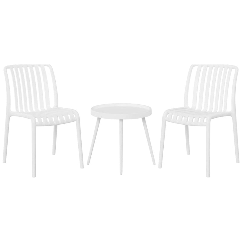 Frond and Form 3-Piece Outdoor Patio Chair With Side Table
