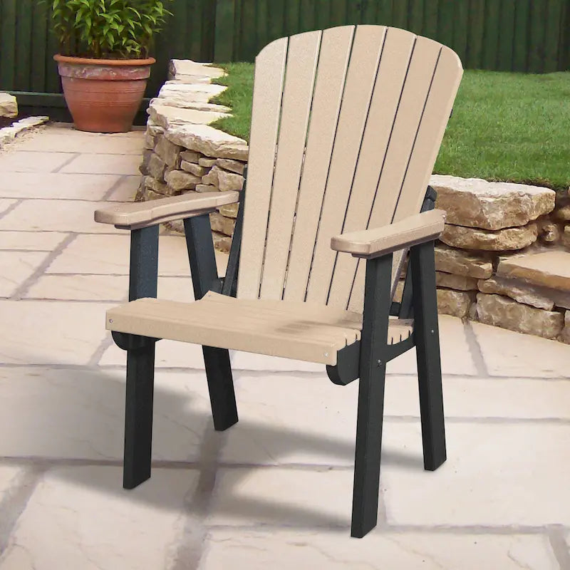 OS Home and Office Model Fan Back Chair in Weatherwood with a black base