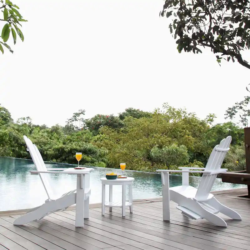 Cambridge Casual Austin Outdoor Adirondack Chair - White