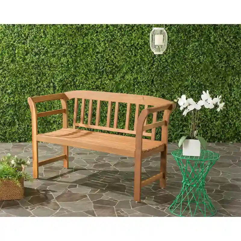 SAFAVIEH Outdoor Aliza 2-Seat Bench - 20Wx49Dx31H