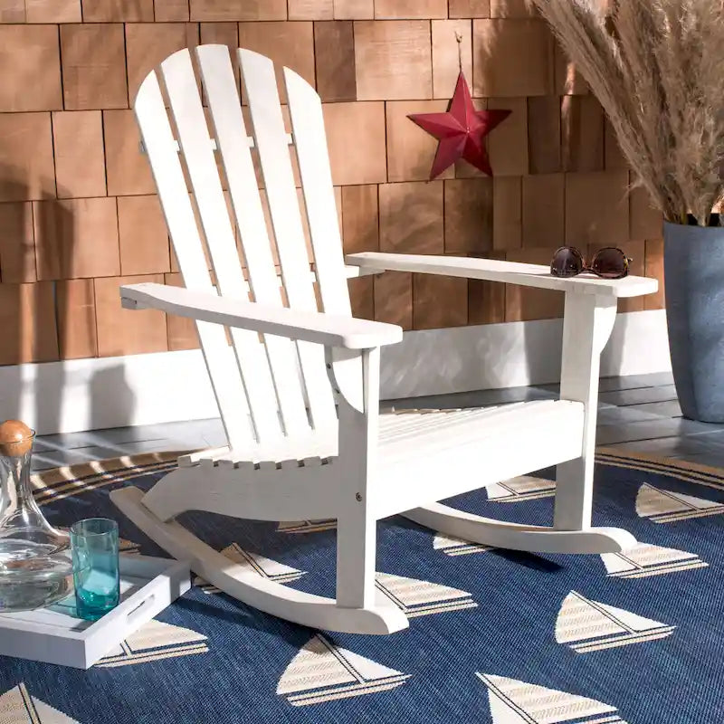 SAFAVIEH Outdoor Rianna Adirondack Rocking Chair - 28Wx33Dx37H