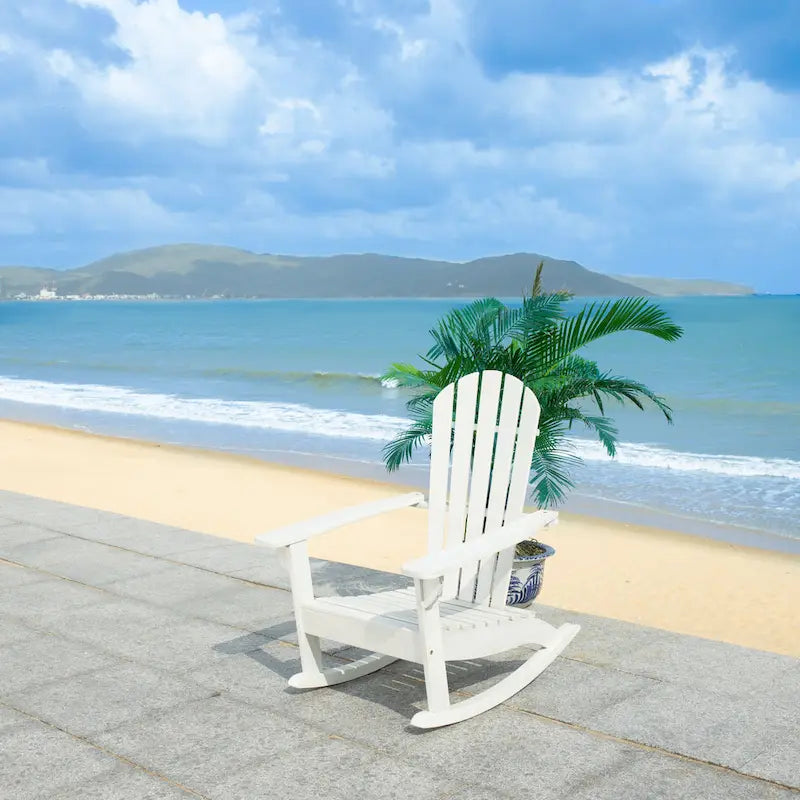 SAFAVIEH Outdoor Rianna Adirondack Rocking Chair - 28Wx33Dx37H