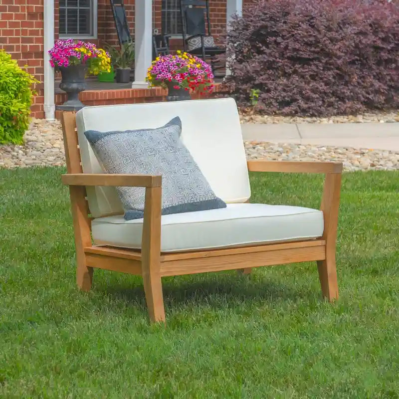 Clermont Outdoor Natural Teak Arm Chair