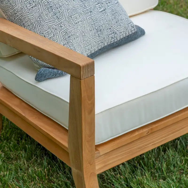 Clermont Outdoor Natural Teak Arm Chair