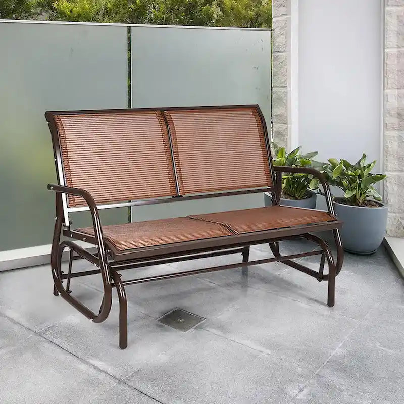48 Swing Glider Chair Patio Swing Rocker Lounge Glider Chair