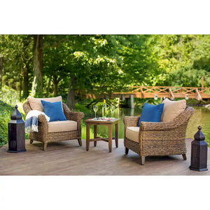 Cayman Sunbrella Ottoman, Heritage Brown