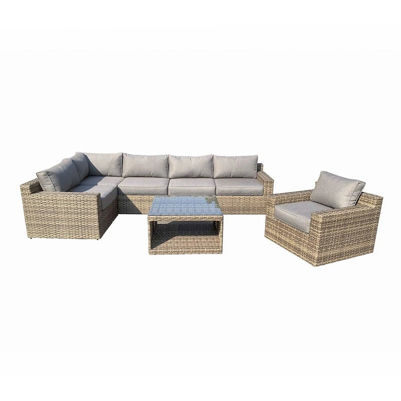 Ventura 7-Piece Rattan Multi-Chair Seating Group