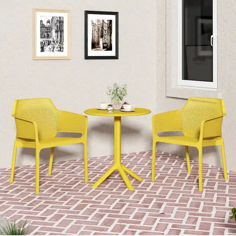 Outdoor Plastic 3-Piece Bistro Set