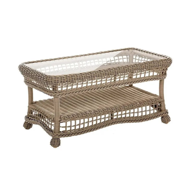Outdoor Garden Patio 4 PC Cappuccino Furniture Conversation Set